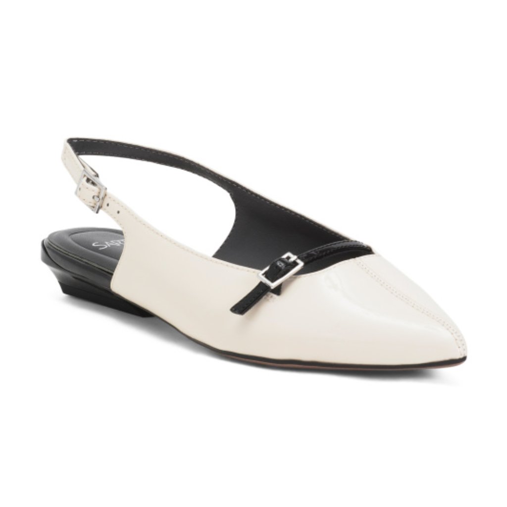 Franco Sarto Patent Leather Emma Slingback Flats